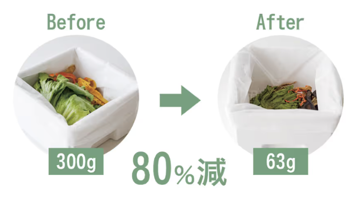 従来の生ごみ処理方法との比較