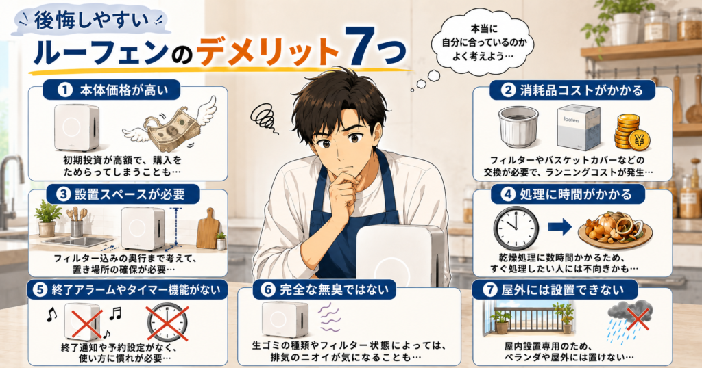 後悔しやすいルーフェンのデメリット7つ