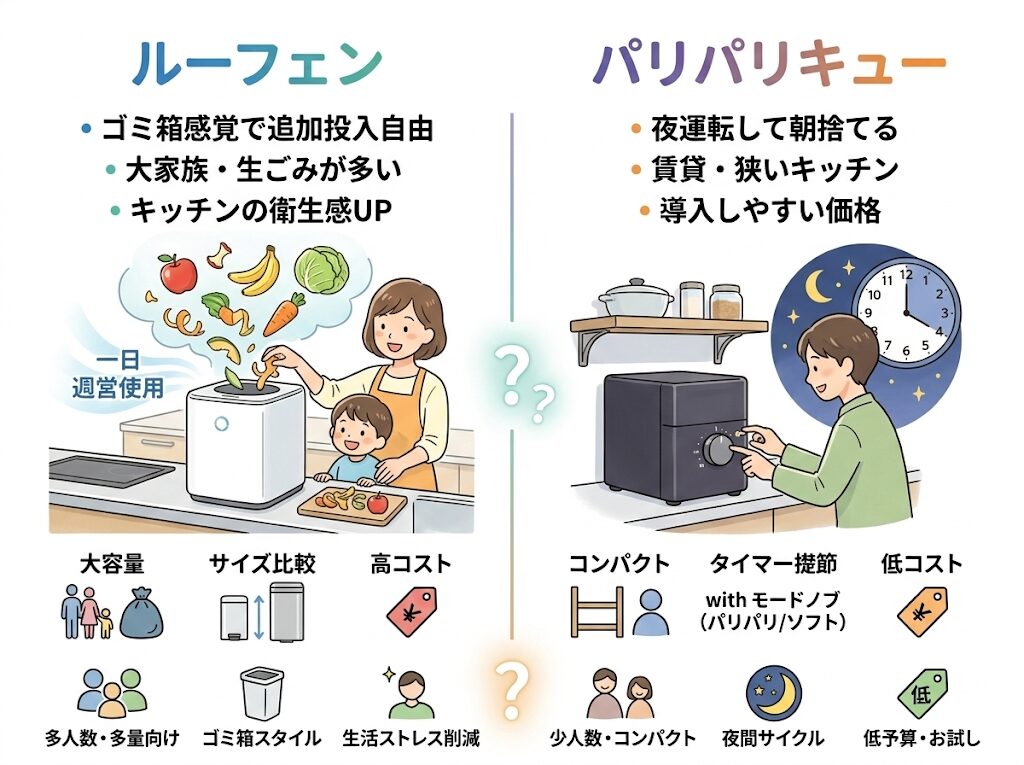 ルーフェンとパリパリキューはどっちがおすすめ？