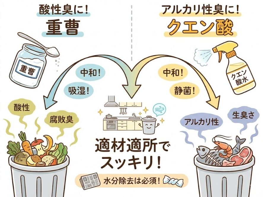 まとめ｜生ゴミに重曹とクエン酸はどっちも適材適所