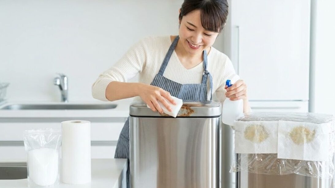 ステンレス製ゴミ箱のサビを落として磨く方法