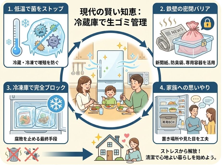 まとめ｜生ゴミを冷蔵庫で保管するポイント