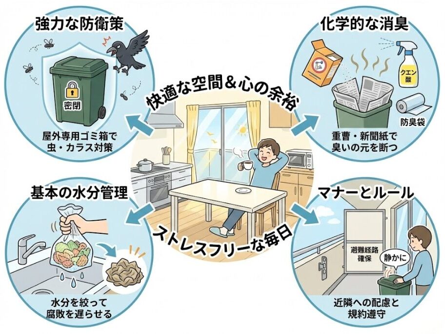まとめ|生ゴミをベランダで管理して快適な空間を作る