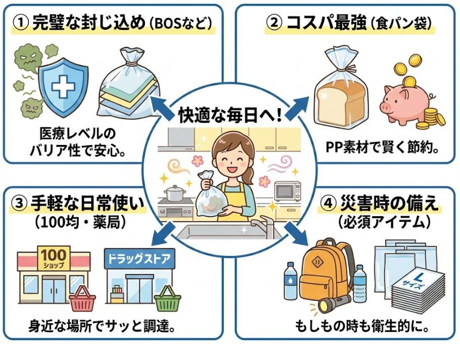 まとめ｜生ゴミが臭わない袋で快適な毎日を