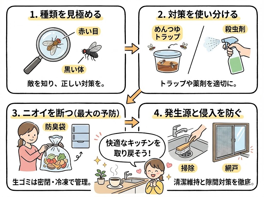 まとめ｜生ゴミのコバエを防ぐために
