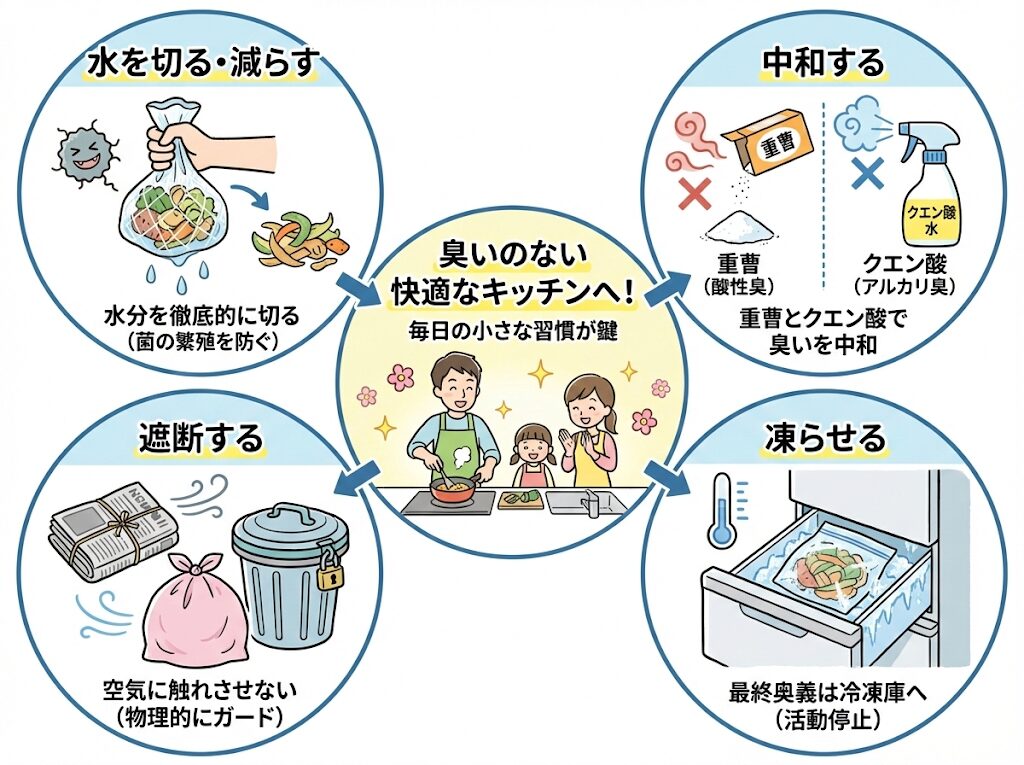 まとめ｜生ゴミの臭い消しでおすすめの習慣