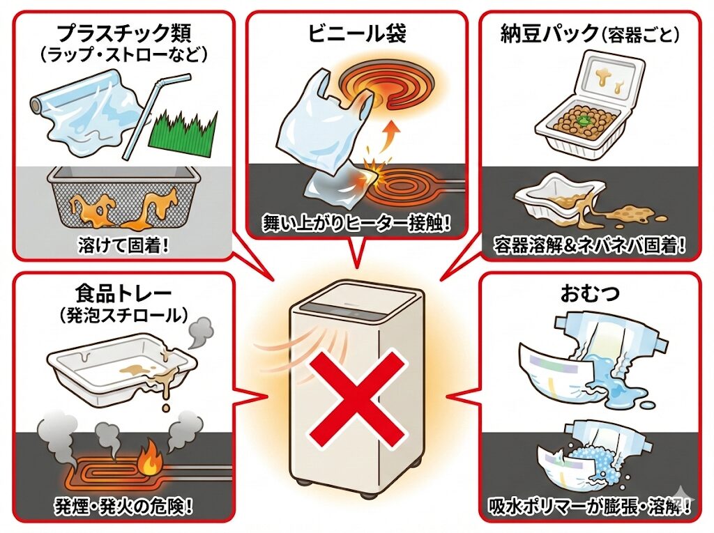 故障回避!ルーフェンに入れてはいけないもの