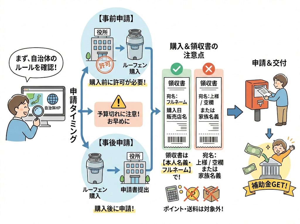 ルーフェンの補助金の対象条件と申請の流れ