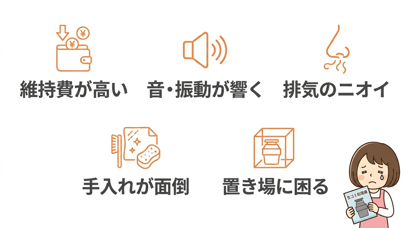 生ゴミ処理機で後悔する理由と失敗例を解説