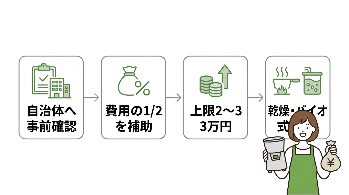 生ゴミ処理機の補助金制度を徹底解説