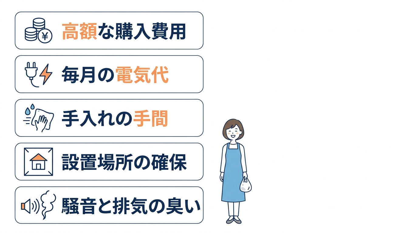 生ゴミ処理機はいらない？後悔する理由5つ
