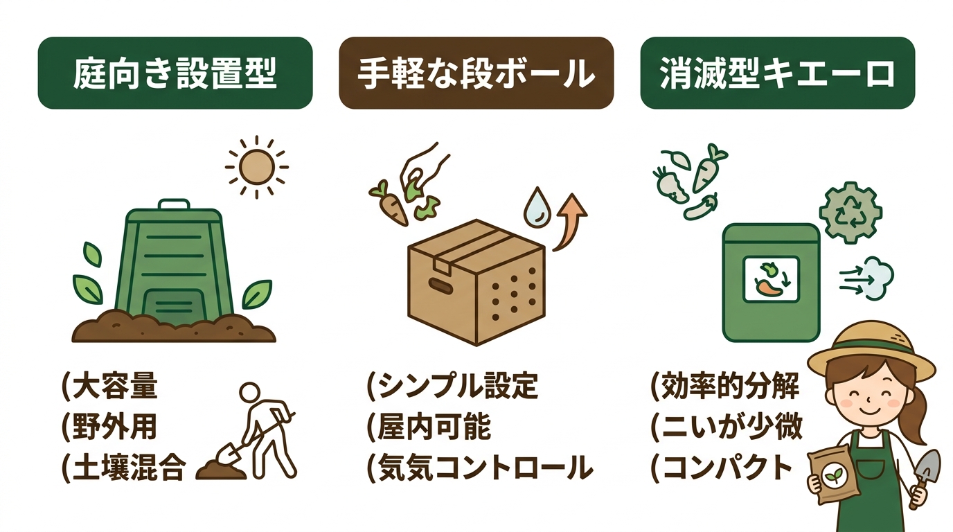 環境別の作り方3選