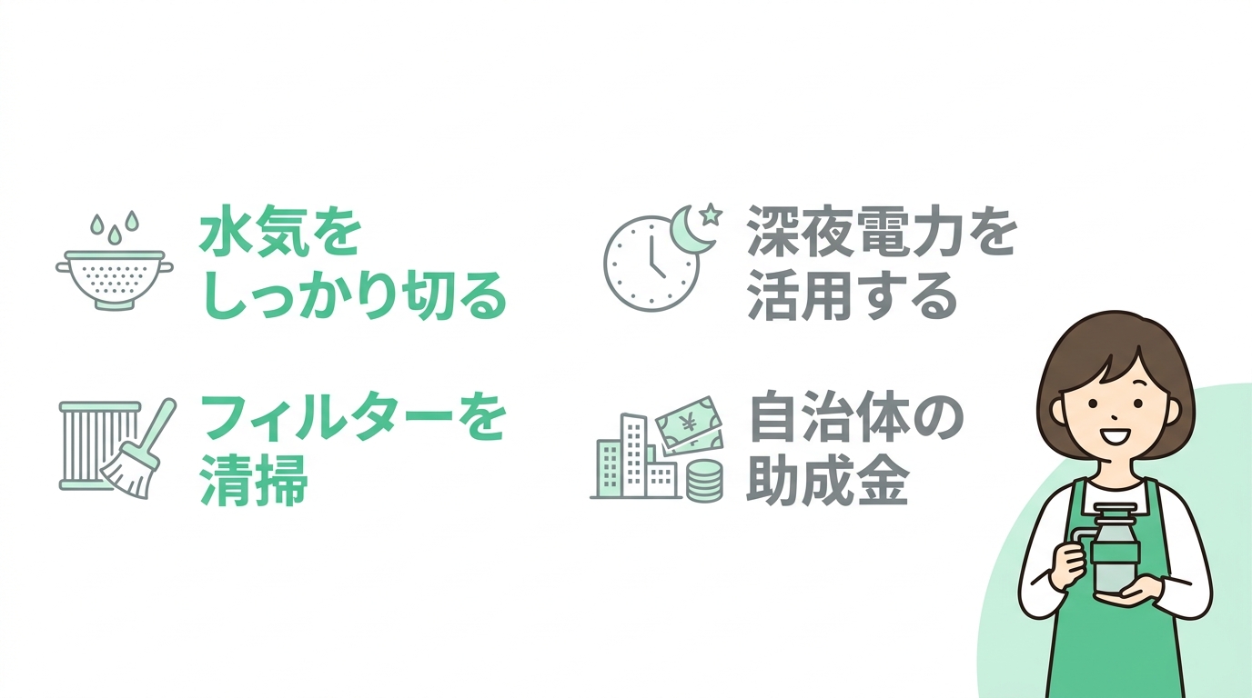 生ゴミ処理機の維持費を抑えるコツ