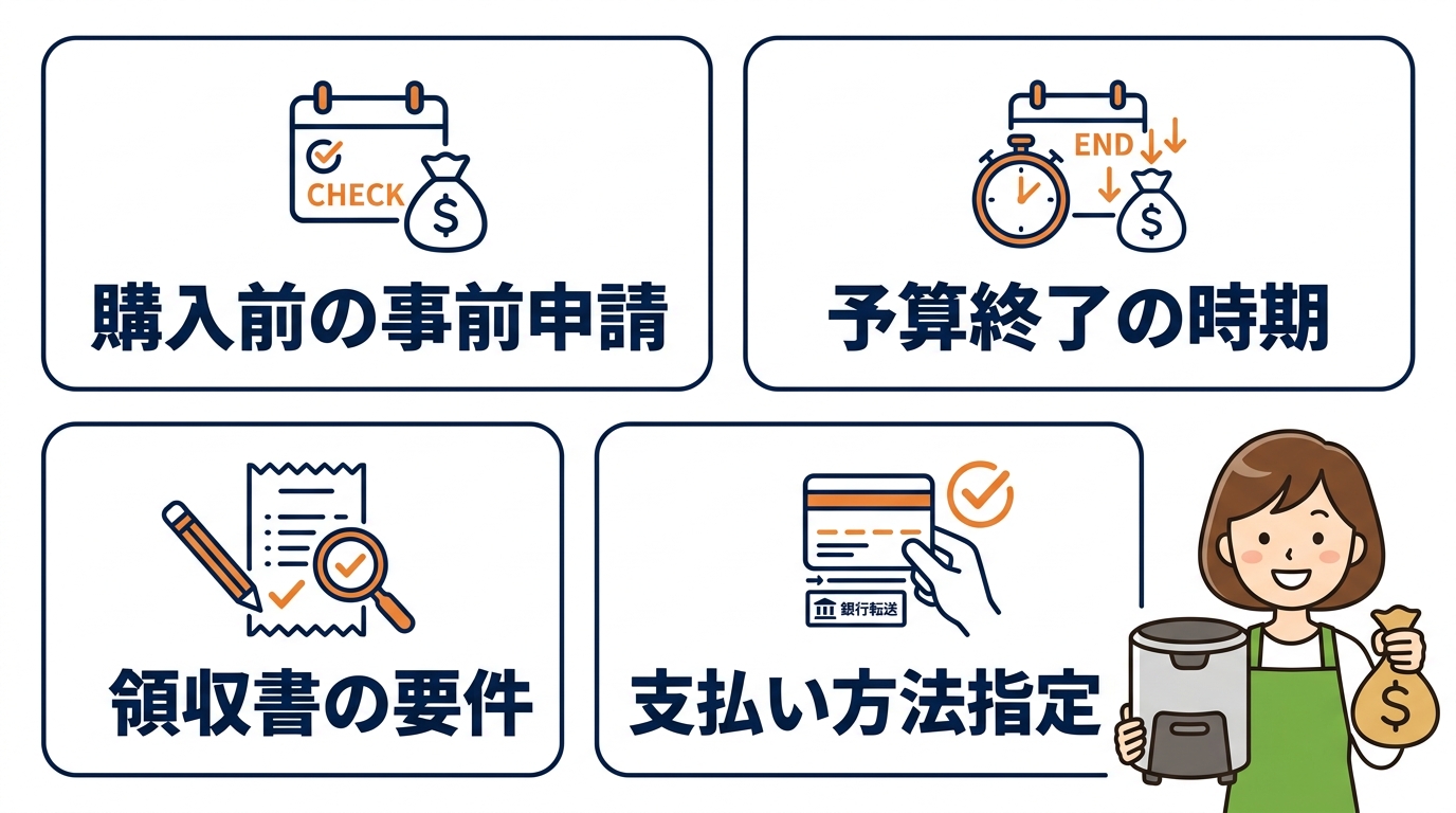 補助金申請で損をしないための注意点