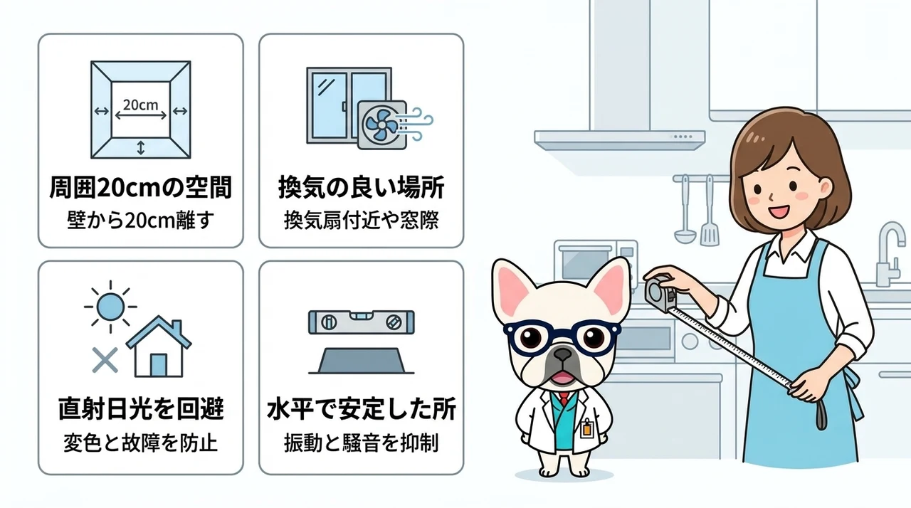 パリパリキューの設置で必ず守るべき必須条件