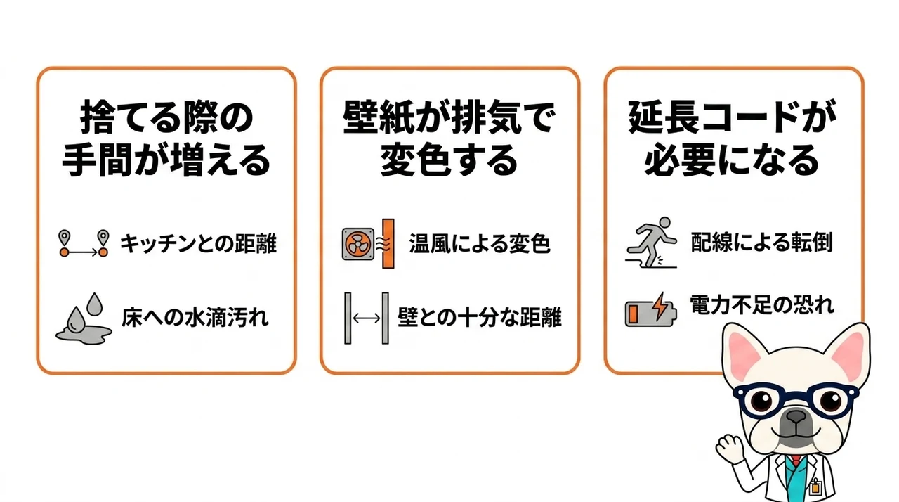 置き場所選びで失敗しないためのデメリット3つ