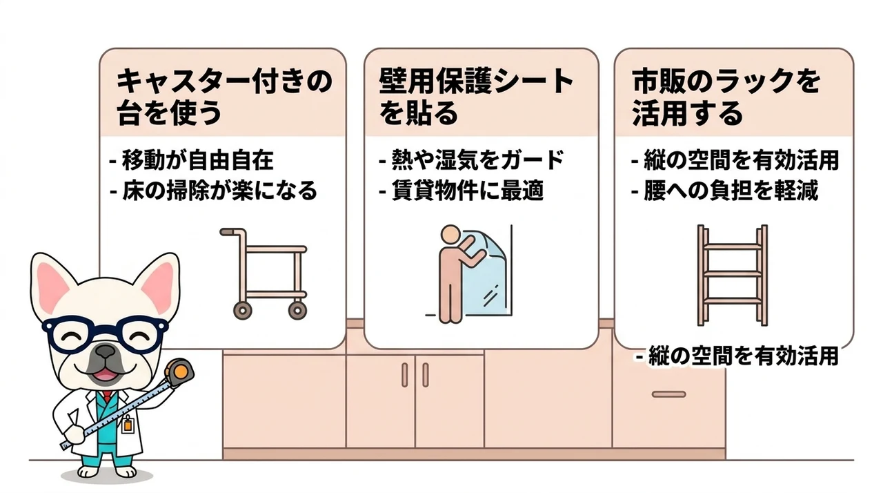 パリパリキューの配置を快適にする工夫