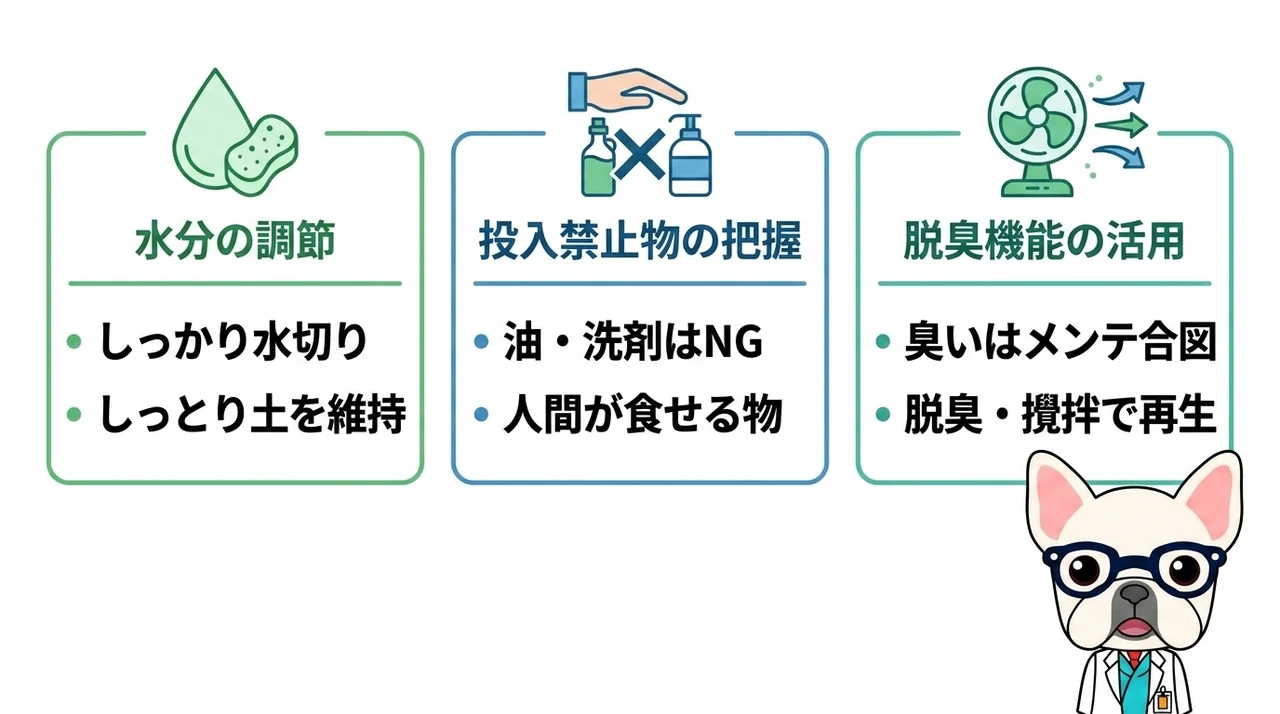 バイオ剤の分解力を高めるメンテナンス