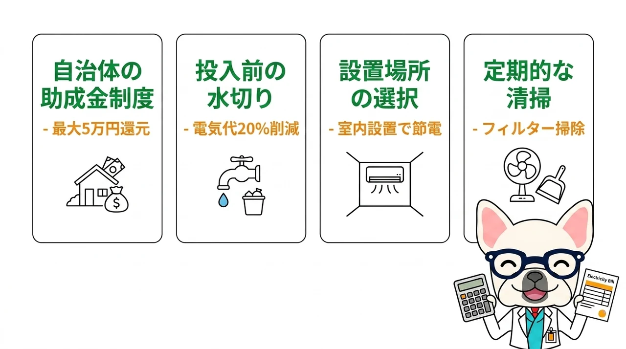ナクスルの導入費用や電気代を安く抑えるコツ