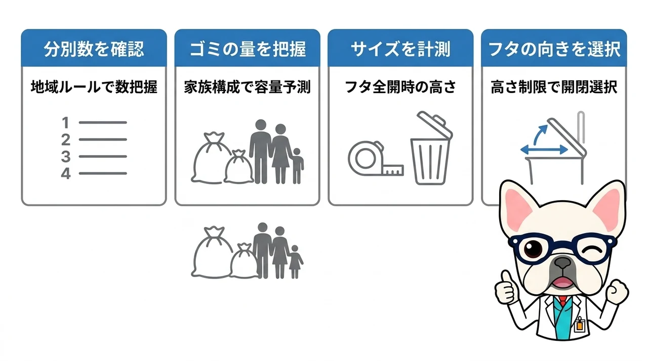 失敗を防ぐゴミ箱の選び方