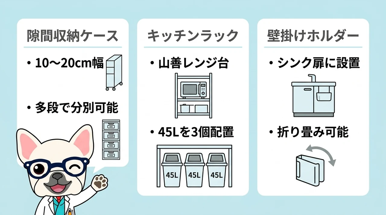 狭い場所を有効活用するアイデア