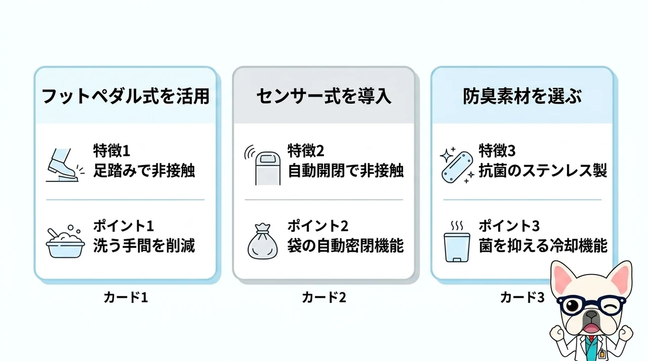 最新の衛生的な管理方法