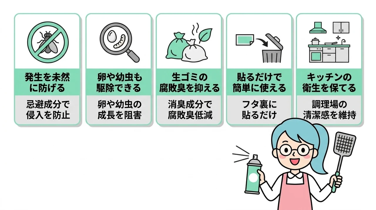 コバエ対策グッズを利用するメリット5つ