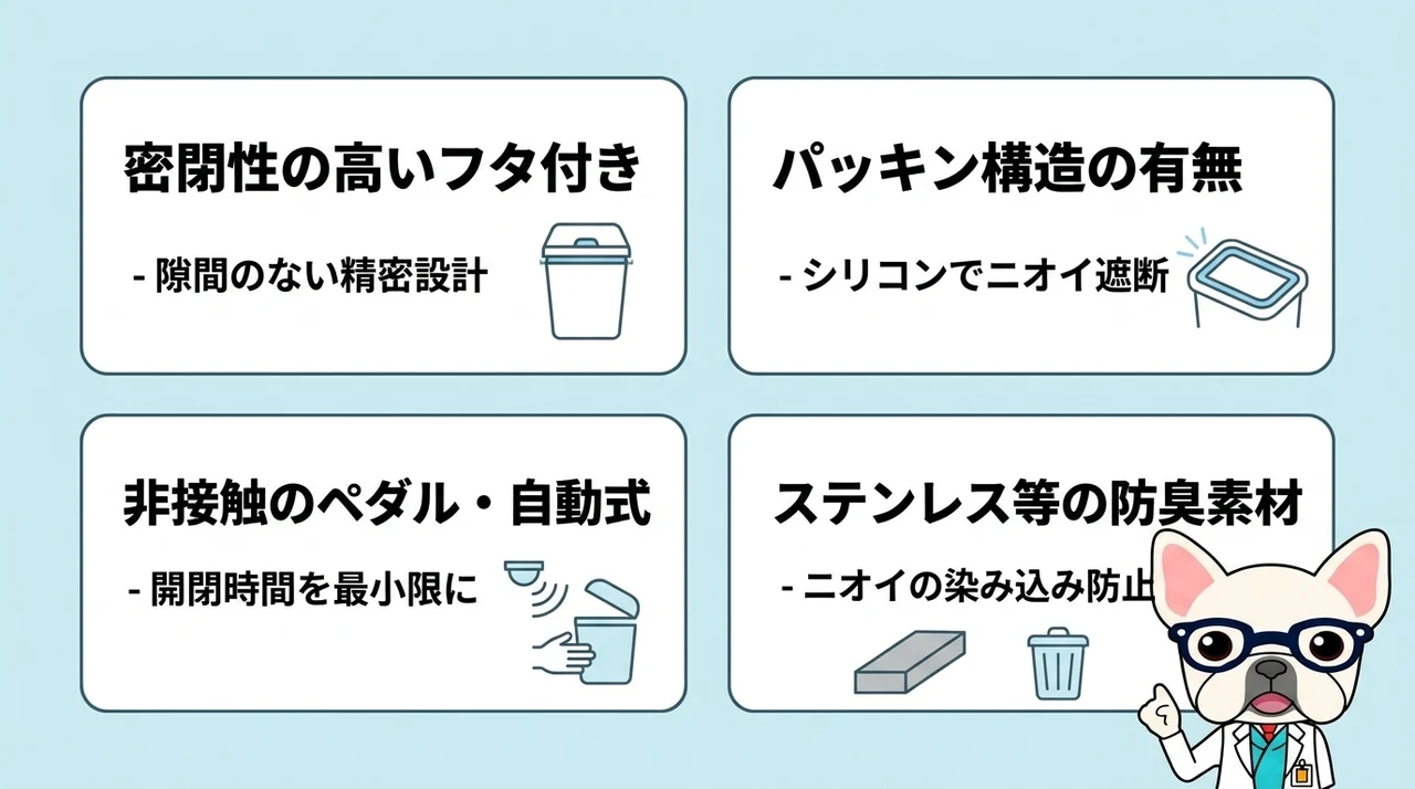 コバエが湧きにくいゴミ箱の選び方
