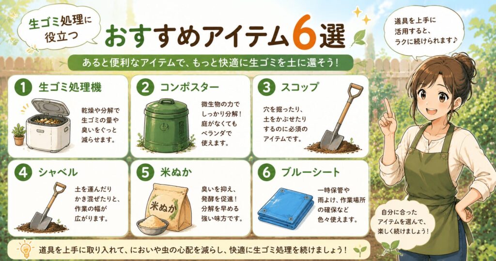 生ゴミ処理に役立つおすすめアイテム6選