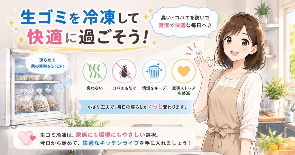 まとめ：生ゴミを冷凍して快適に過ごそう