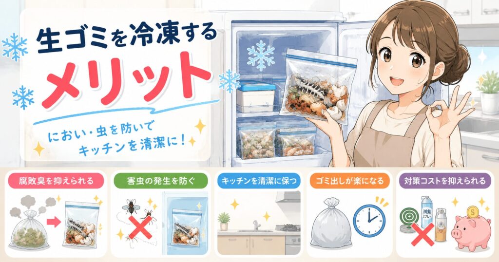 生ゴミを冷凍するメリット