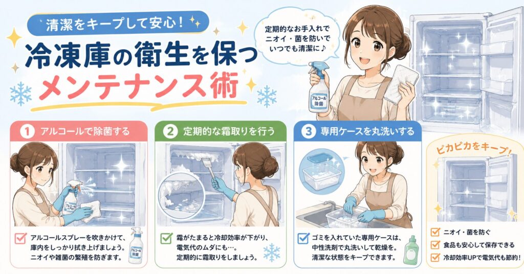 冷凍庫の衛生を保つメンテナンス術