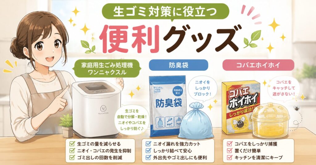 生ゴミ対策に役立つ便利グッズ