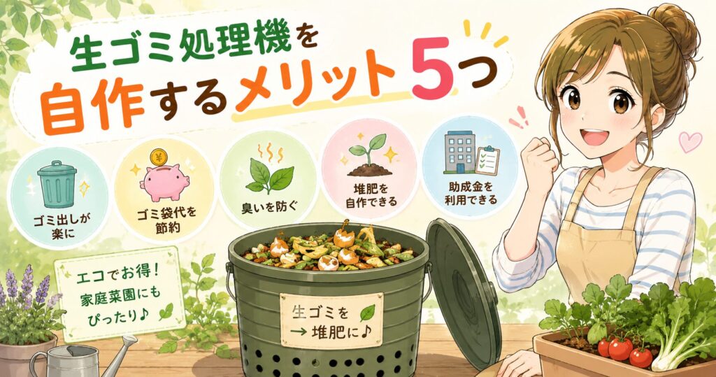 生ゴミ処理機を自作するメリット5つ
