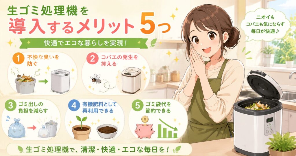 生ゴミ処理機を導入するメリット5つ