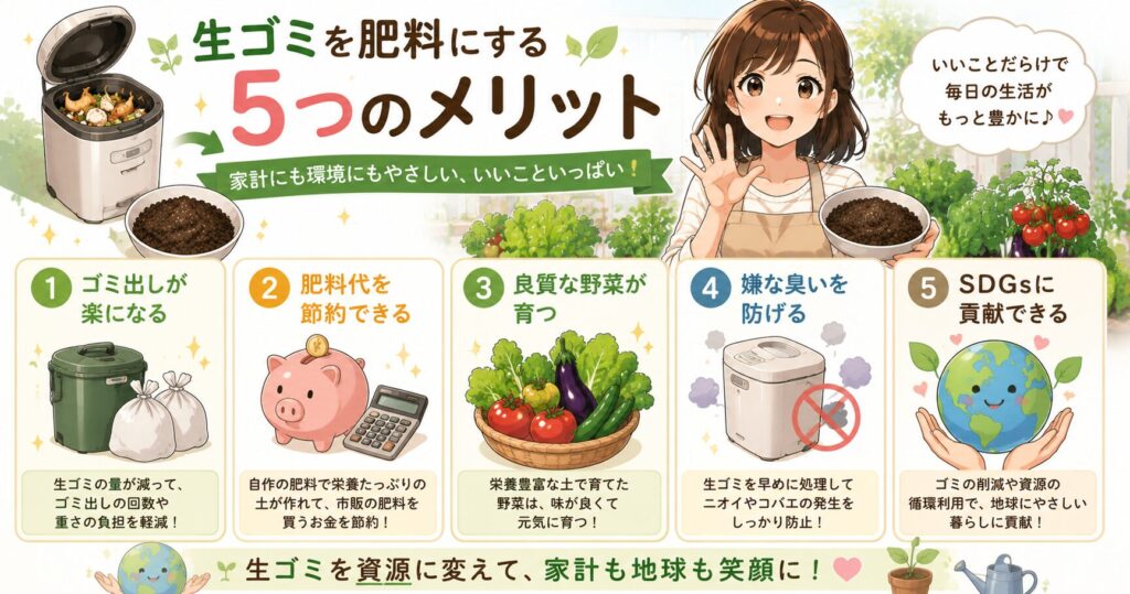生ゴミを肥料にする5つのメリット
