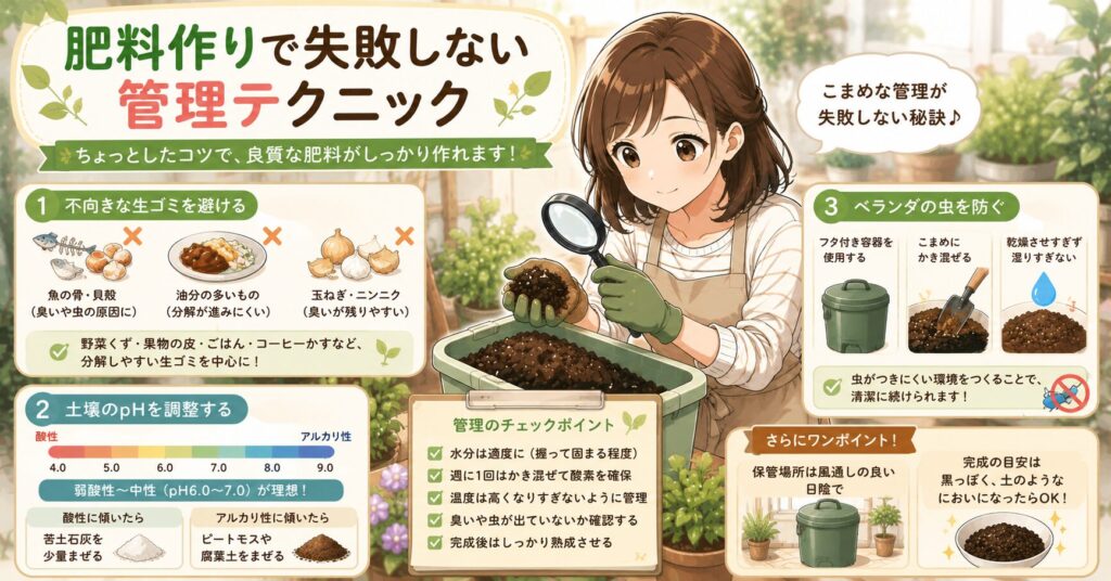 肥料作りで失敗しない管理テクニック