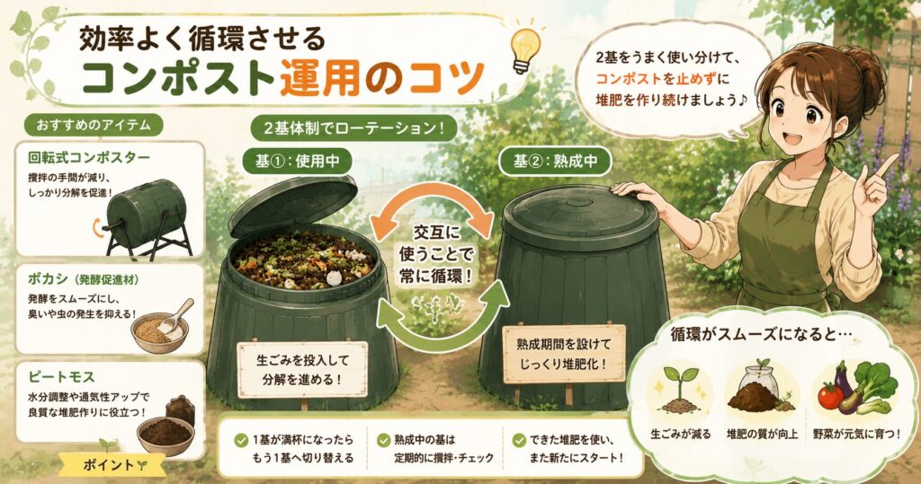 効率よく循環させるコンポスト運用のコツ