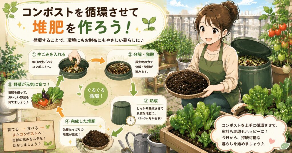 まとめ:コンポストを循環させて堆肥を作ろう
