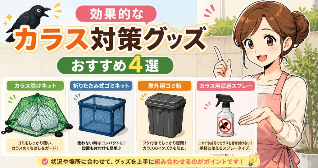効果的なカラス対策グッズおすすめ4選