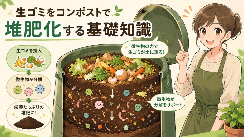 生ゴミをコンポストで堆肥化する基礎知識