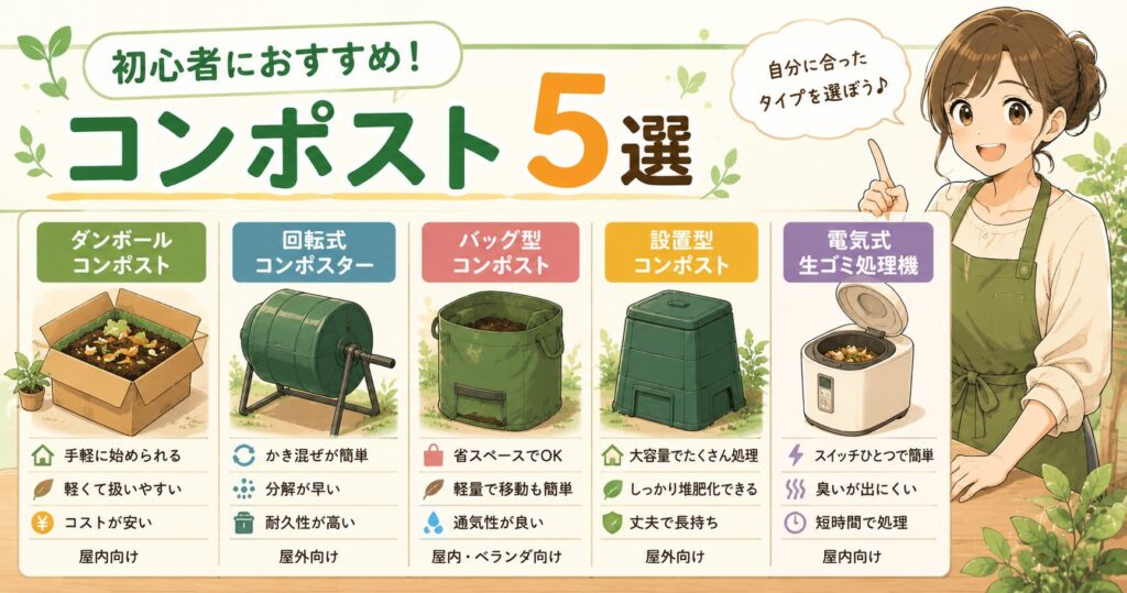 初心者におすすめのコンポスト5選