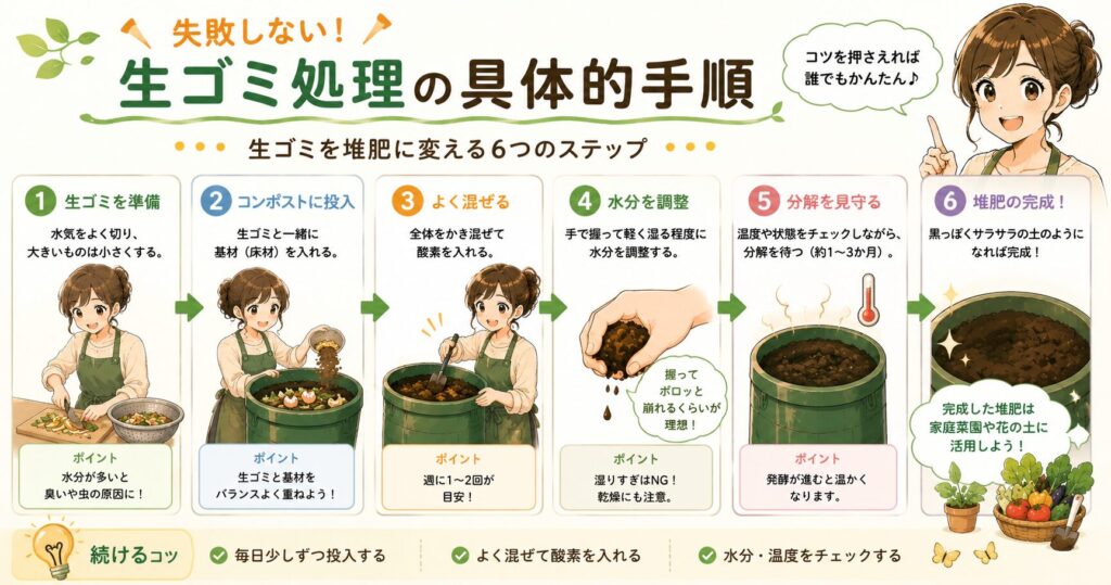 失敗しない生ゴミ処理の具体的手順