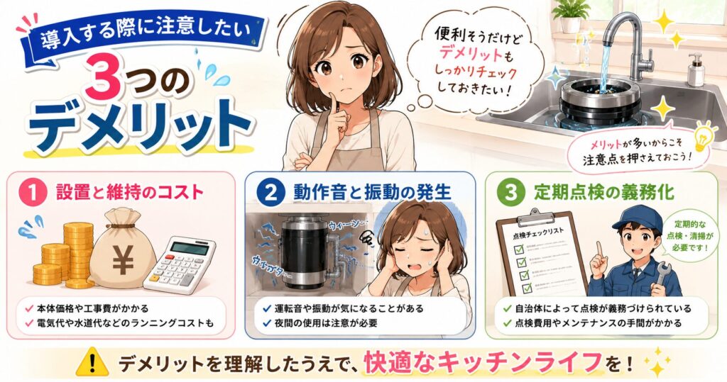 導入する際に注意したい3つのデメリット