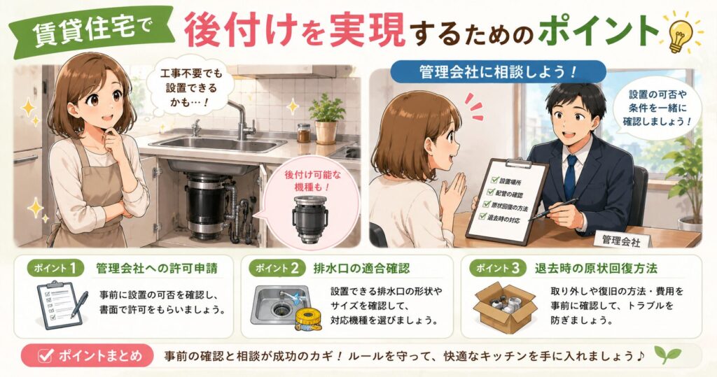賃貸住宅で後付けを実現するためのポイント