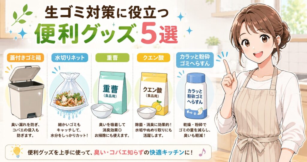 生ゴミ対策に役立つ便利グッズ5選