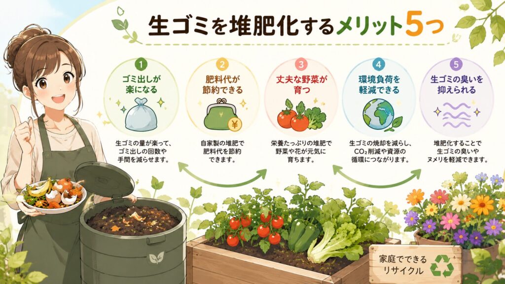 生ゴミを堆肥化するメリット5つ