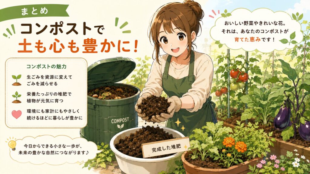 まとめ：米ぬかでコンポストを自作して堆肥を作ろう