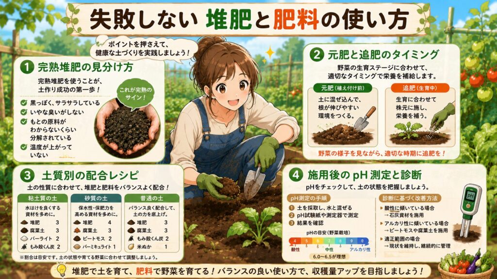 失敗しない堆肥と肥料の使い方