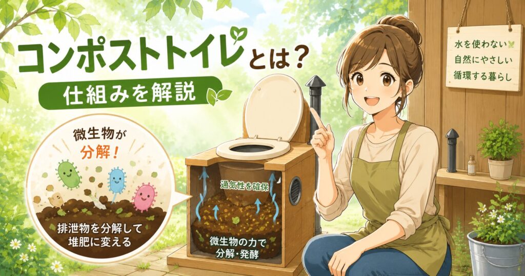 コンポストトイレとは?仕組みを解説